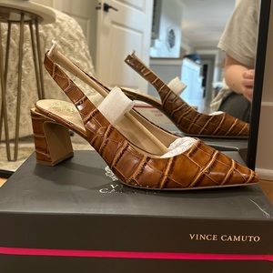 Vince Camuto hamden sljngback in barn brown size 11